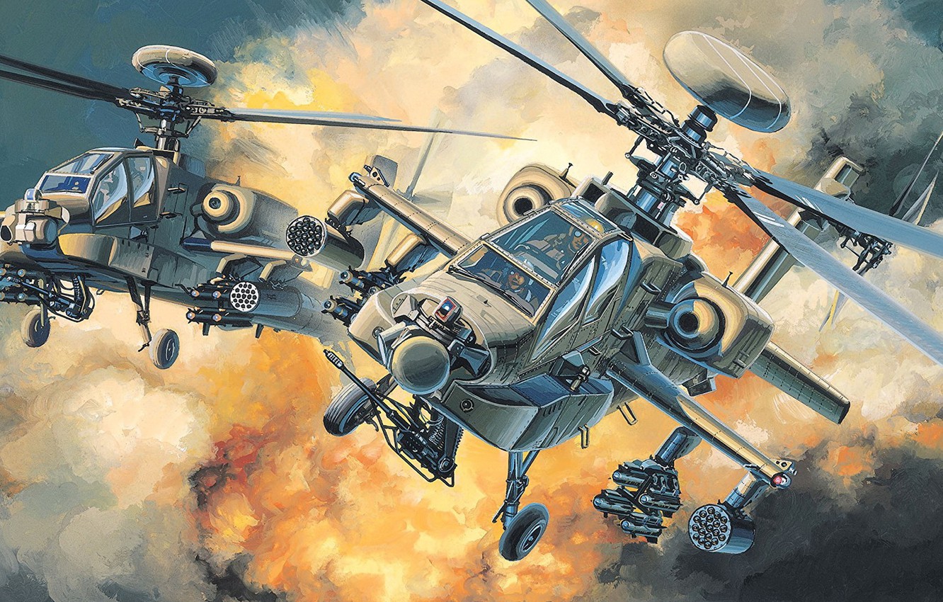 Wallpaper Ah 64d Mcdonnell Douglas The Main Attack Helicopter Of