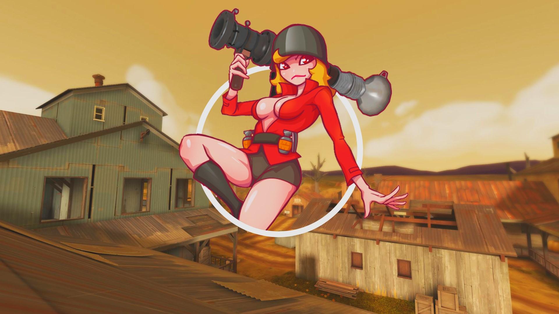 Wallpaper Id Team Fortress Soldier Tf2 Anime