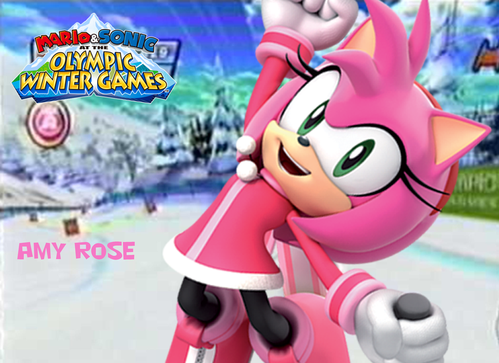 Amy Rose In Downhill Masaowg Wallpaper By Daisyamyftw