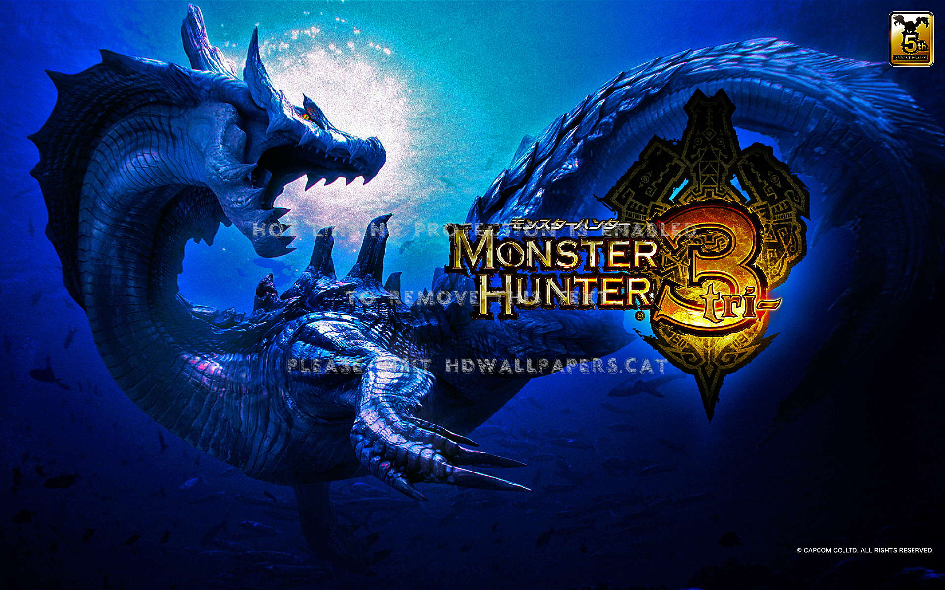 Monster Hunter Wallpaper Lagiacrus Mh3 Tri