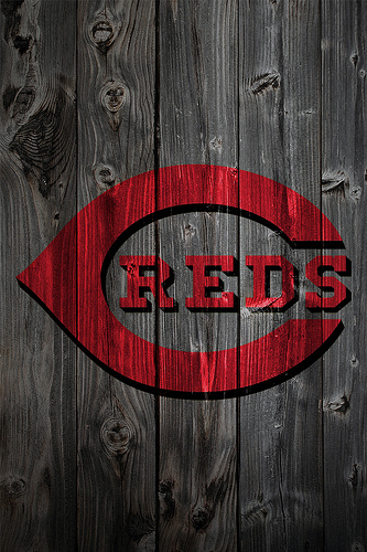 Cincinnati Reds Wood iPhone Background Photo Sharing