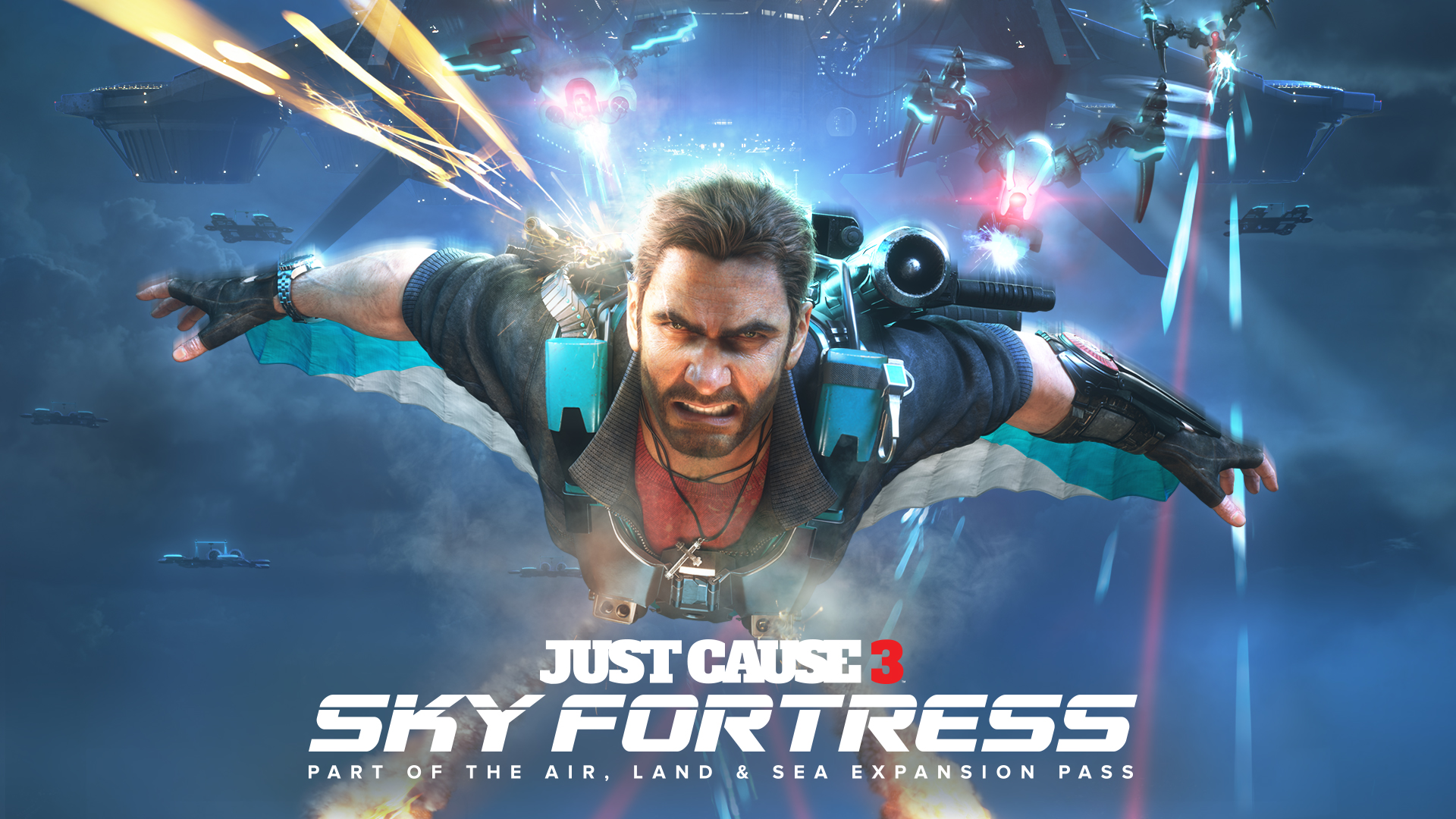 Just Cause Sky Fortress Wallpaper HD