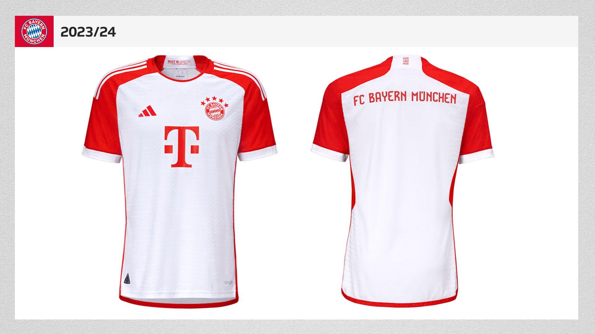 Free download Bayern Munich release home jersey for 202324 season