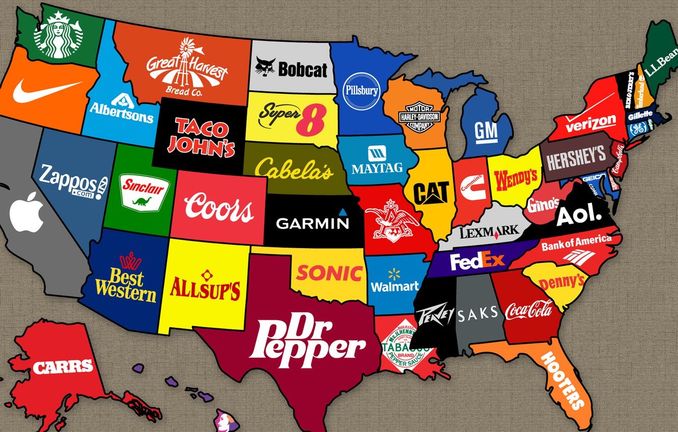 Wallpaper Map America brand images for desktop section