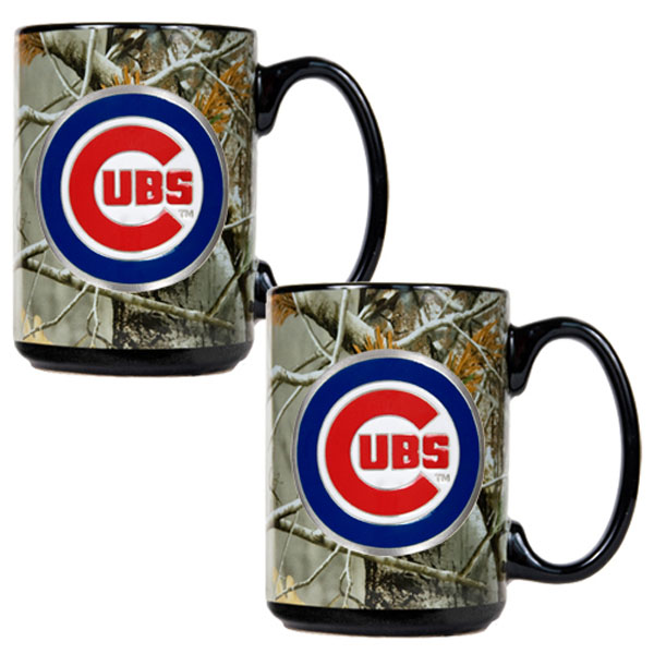  Chicago Cubs Chicago Cubs MLB Open Field Coffee Mug Set