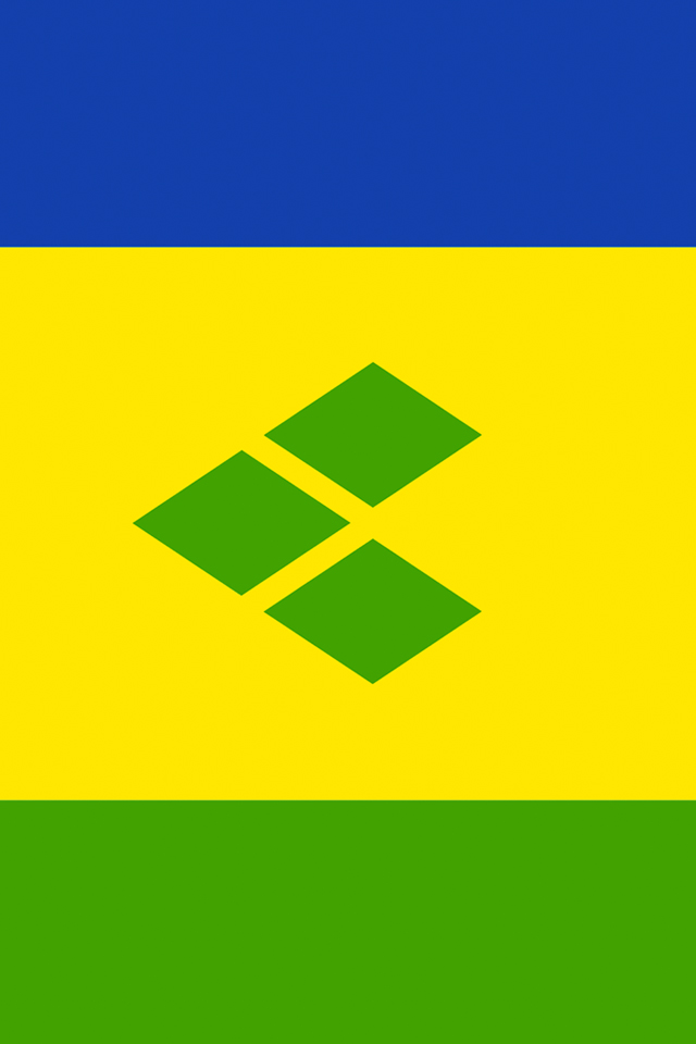 Saint Vincent And The Grenadines Flag iPhone Wallpaper HD