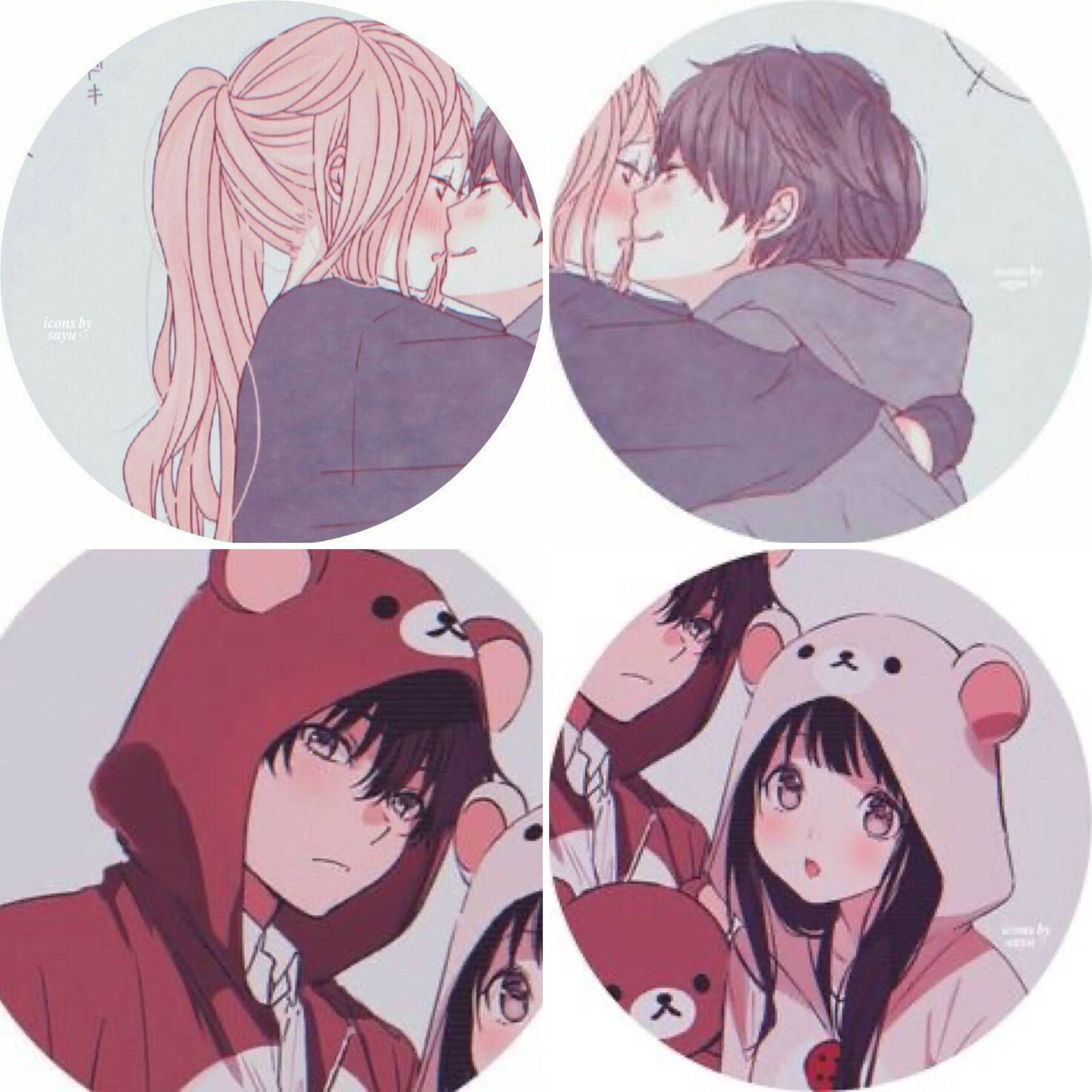 Cute Couple Matching Wallpaper