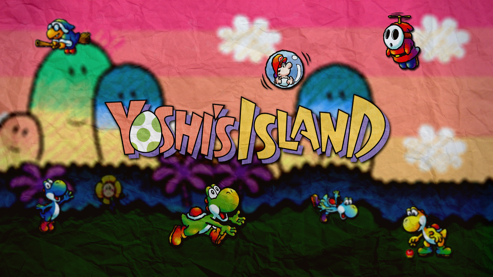 Yoshi S Island Puter Wallpaper Desktop Background