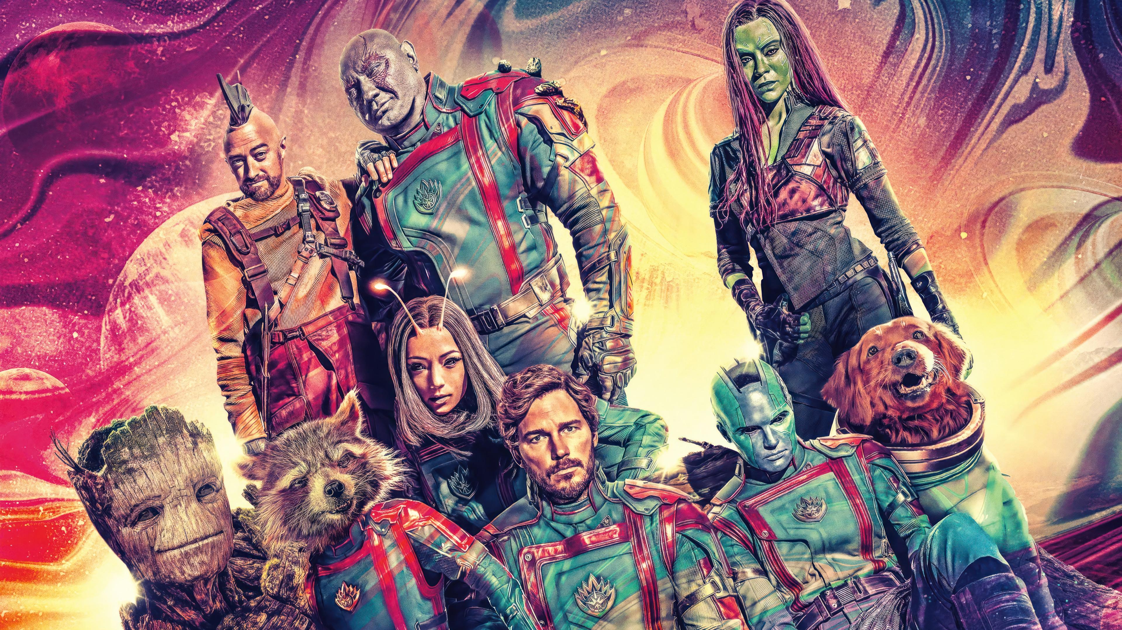 Guardians Of The Galaxy Vol Movie Poster Wallpaper 4k HD Pc 3041k