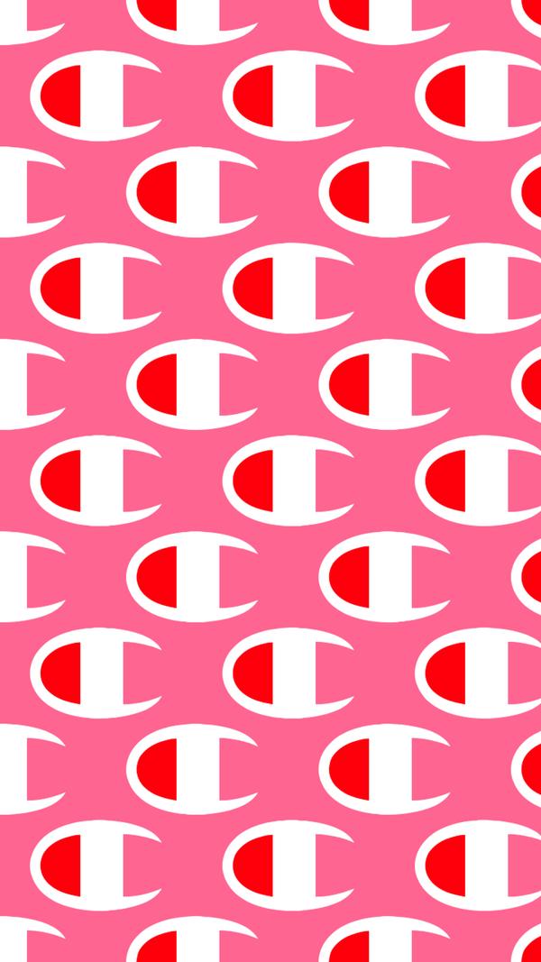 Champion Pattern Wallpaper Pink 1080x By Tdotwallpaper On
