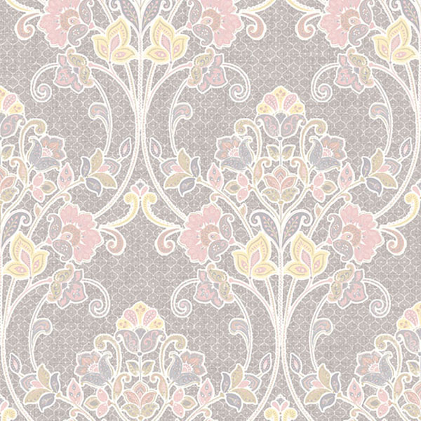 Grey Nouveau Floral Willow Kismet Wallpaper By A Street Prints