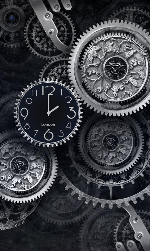 Free download Black Clock Live Wallpaper HD Android Apps on Google Play  [480x800] for your Desktop, Mobile & Tablet | Explore 49+ Live Clock  Wallpaper | Dandelion Clock Wallpaper, Rolex Wallpaper Clock,