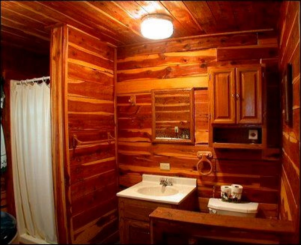 Bathroom Wall Wallpaper Cabin