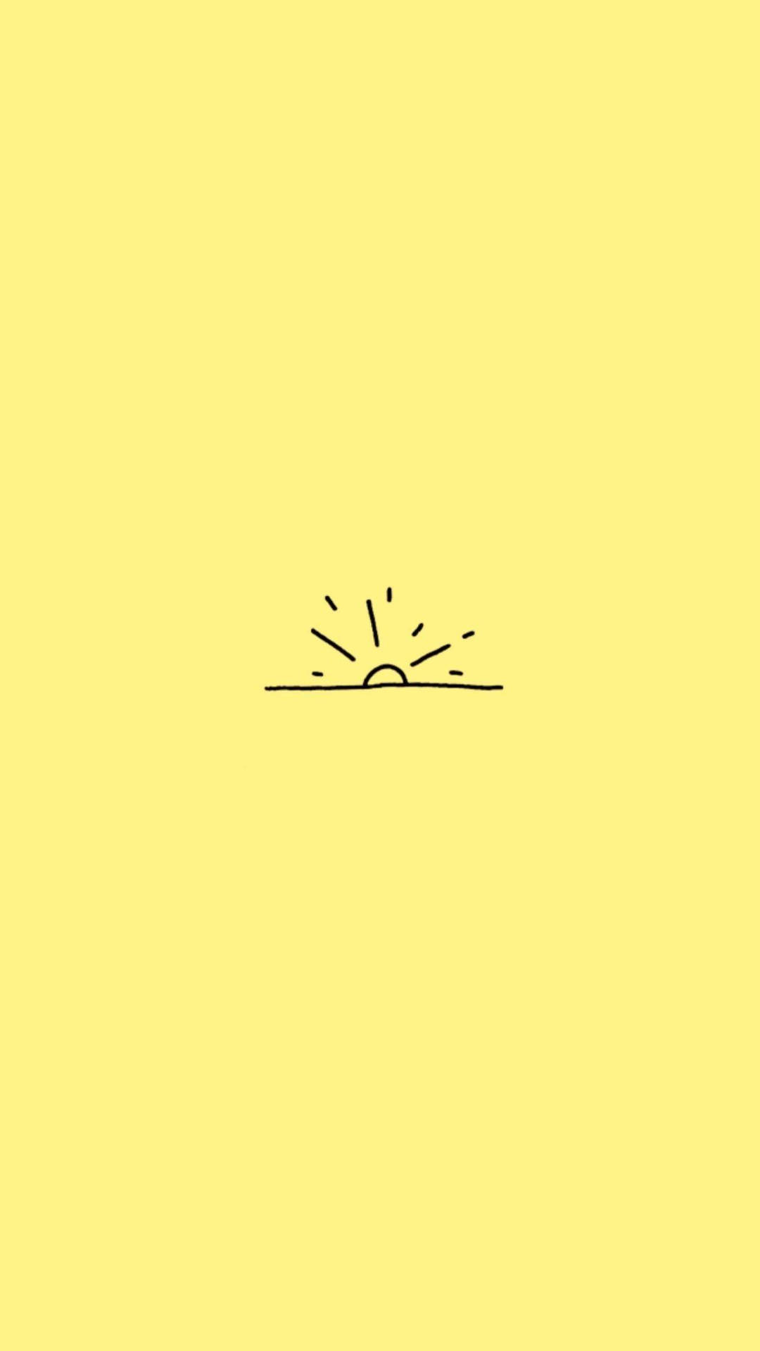 Pastel Yellow Aesthetic Wallpaper