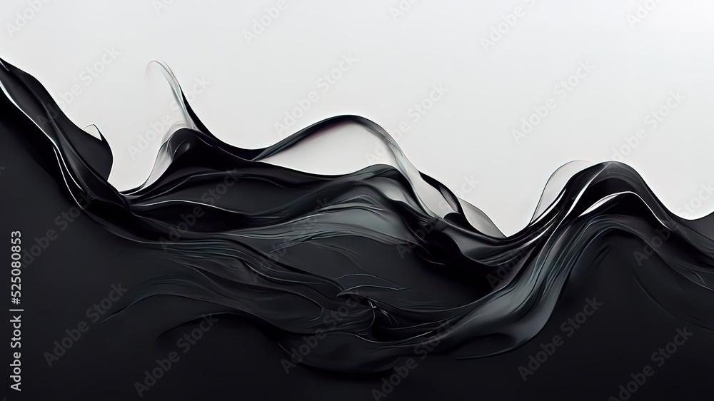 Black And White Abstract Paint Brush Wallpaper 4k Background With