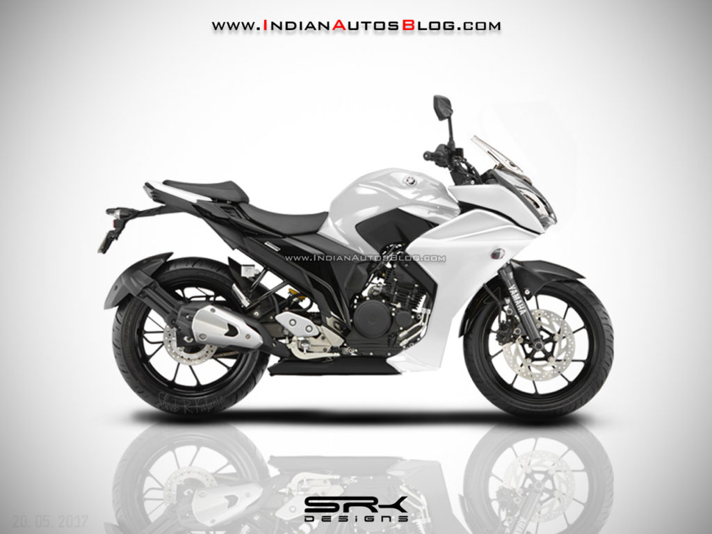 Yamaha Fazer Full Faired Fazer25 India Rendered Pictures