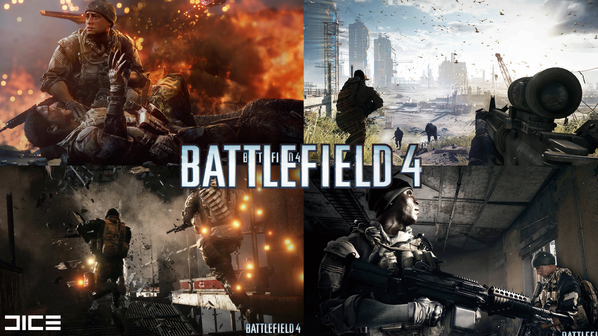 BATTLEFIELD 4 Collage Wallpaper 1080p The GET SOME Academy 1920x1080