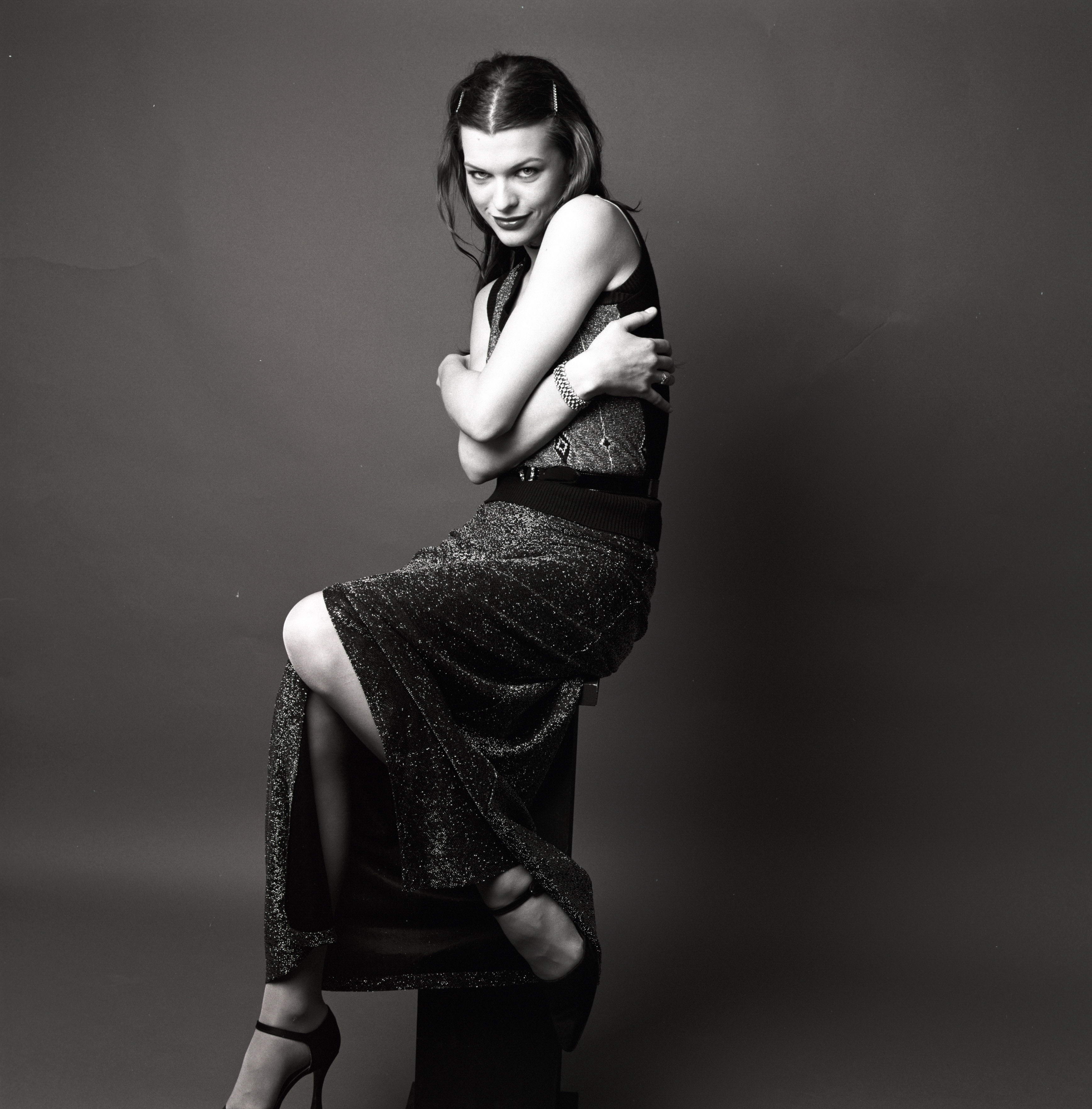 Artistic Milla Jovovich Photoshoot HD Wallpaper Celebrity Actress