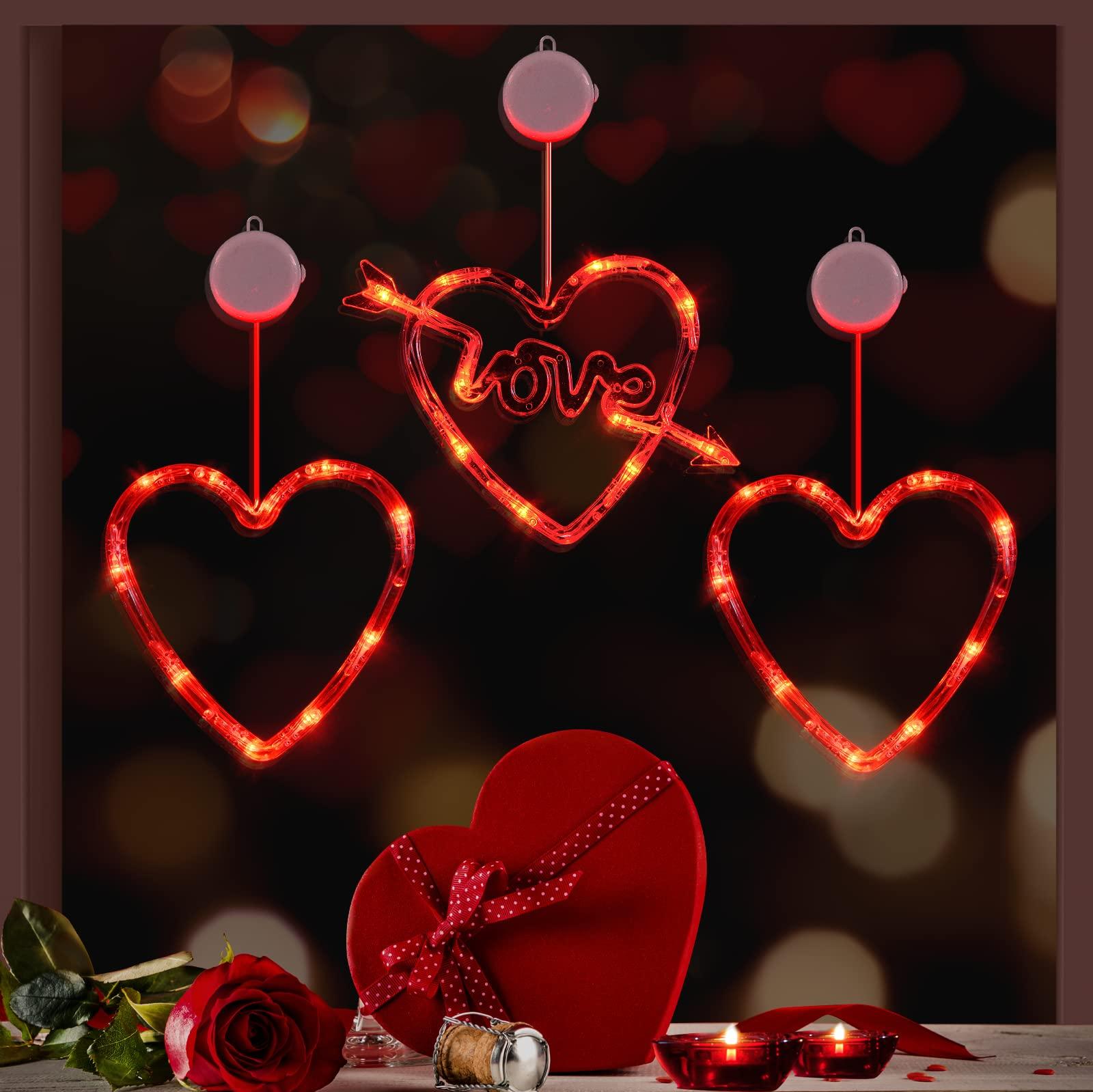 Amazon Lolstar Valentines Day Decor Pack Red Heart Shaped