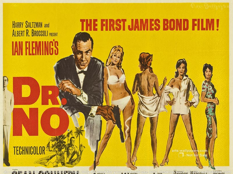 Dr No Wallpaper Movie Poster James Bond