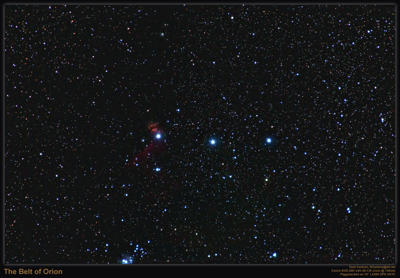 And Horsehead Nebula Area Near Alnitak The Leftmost Belt Star In Orion