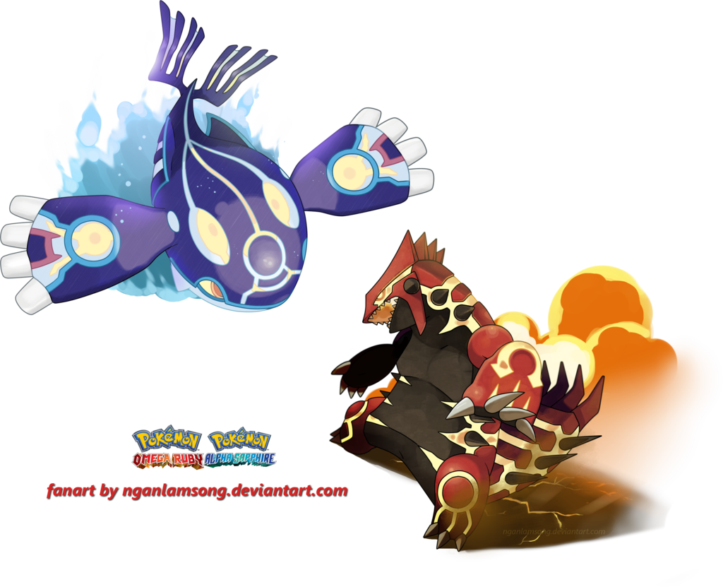 Kyogre Vs Groudon Primal And