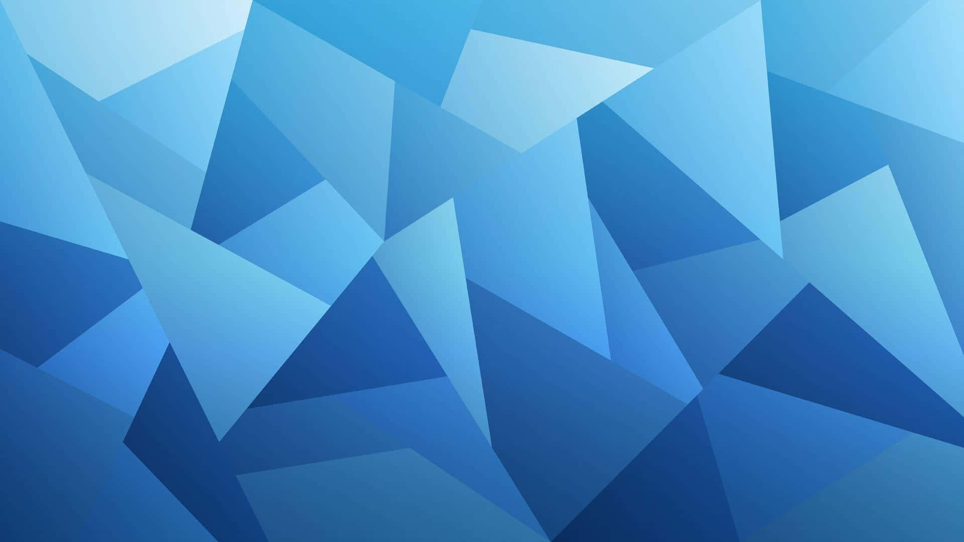 Blue Geometric Wallpaper