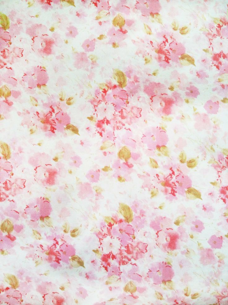 Mixed Light and Bright Pink Pastel Bold Romantic Floral Print Vintage