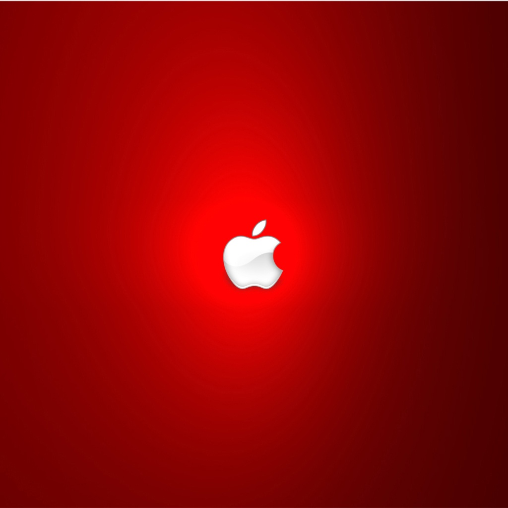 Strong Red Apple Logo Wallpaper