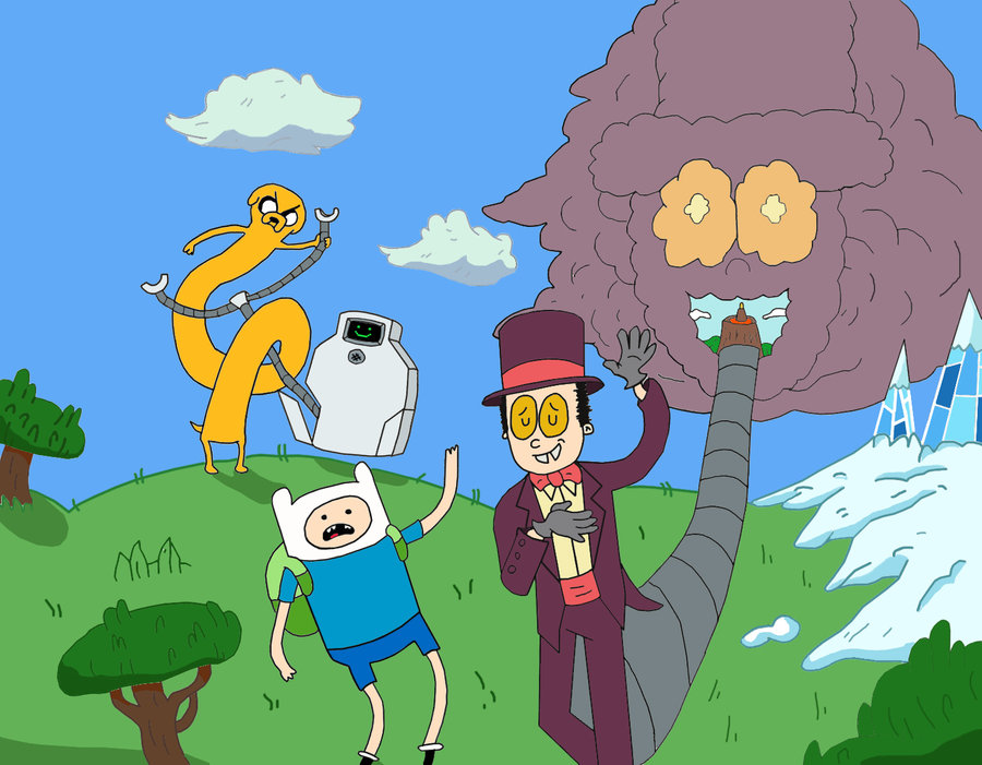 Superjail Wallpaper Deviantart Meets Adventure Time