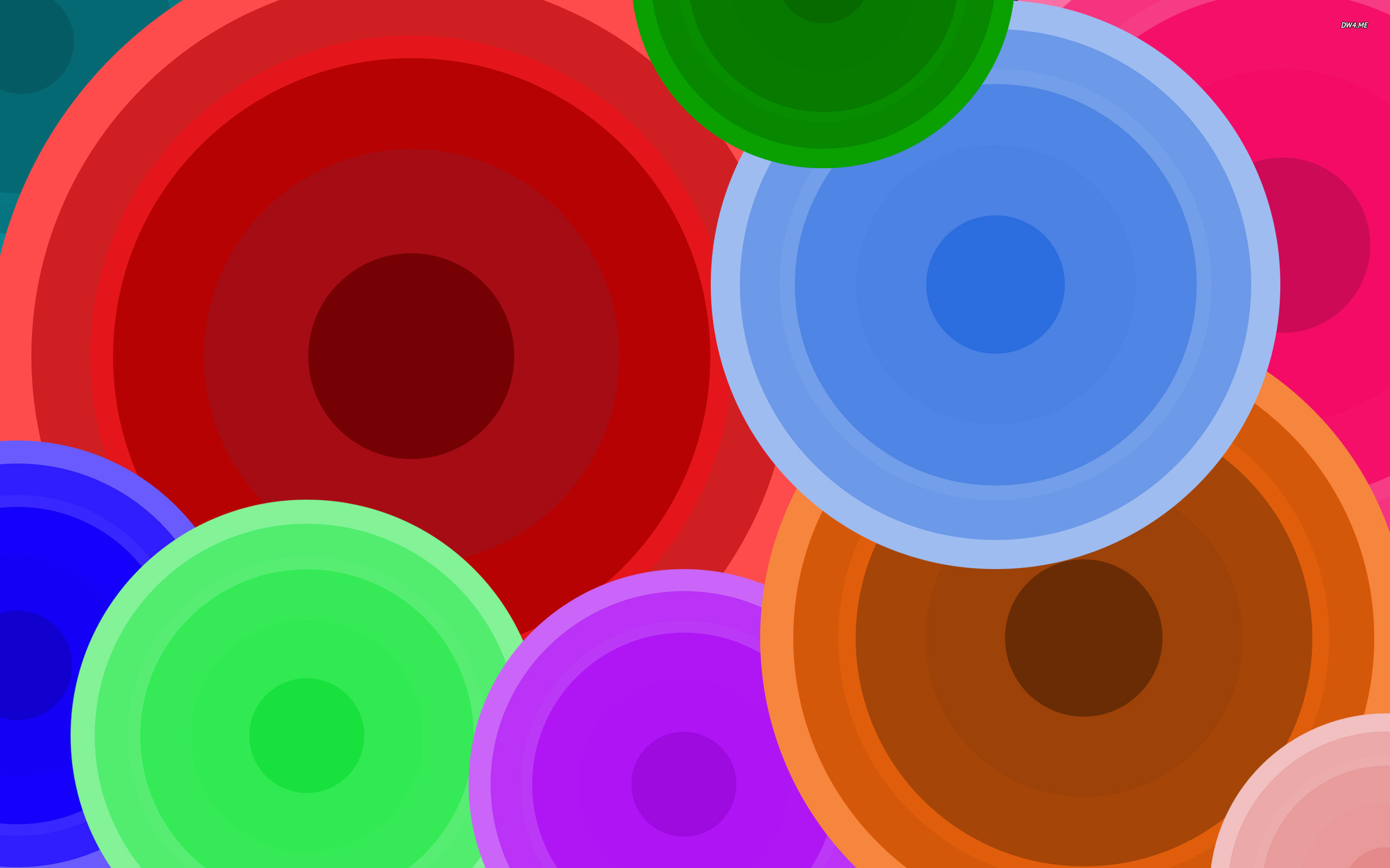 Colored Circles Wallpaper Vector