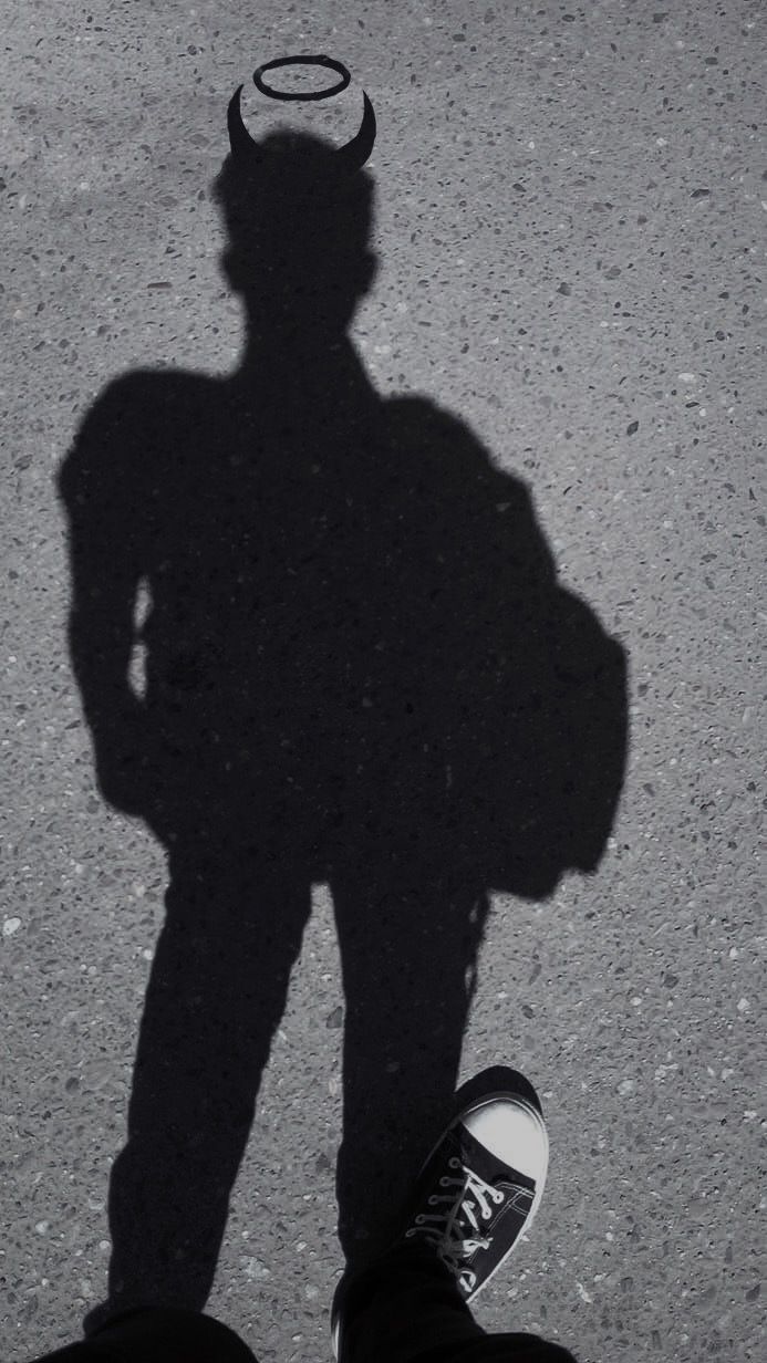 Aesthetic Boy Shadow Pic Wallpaper