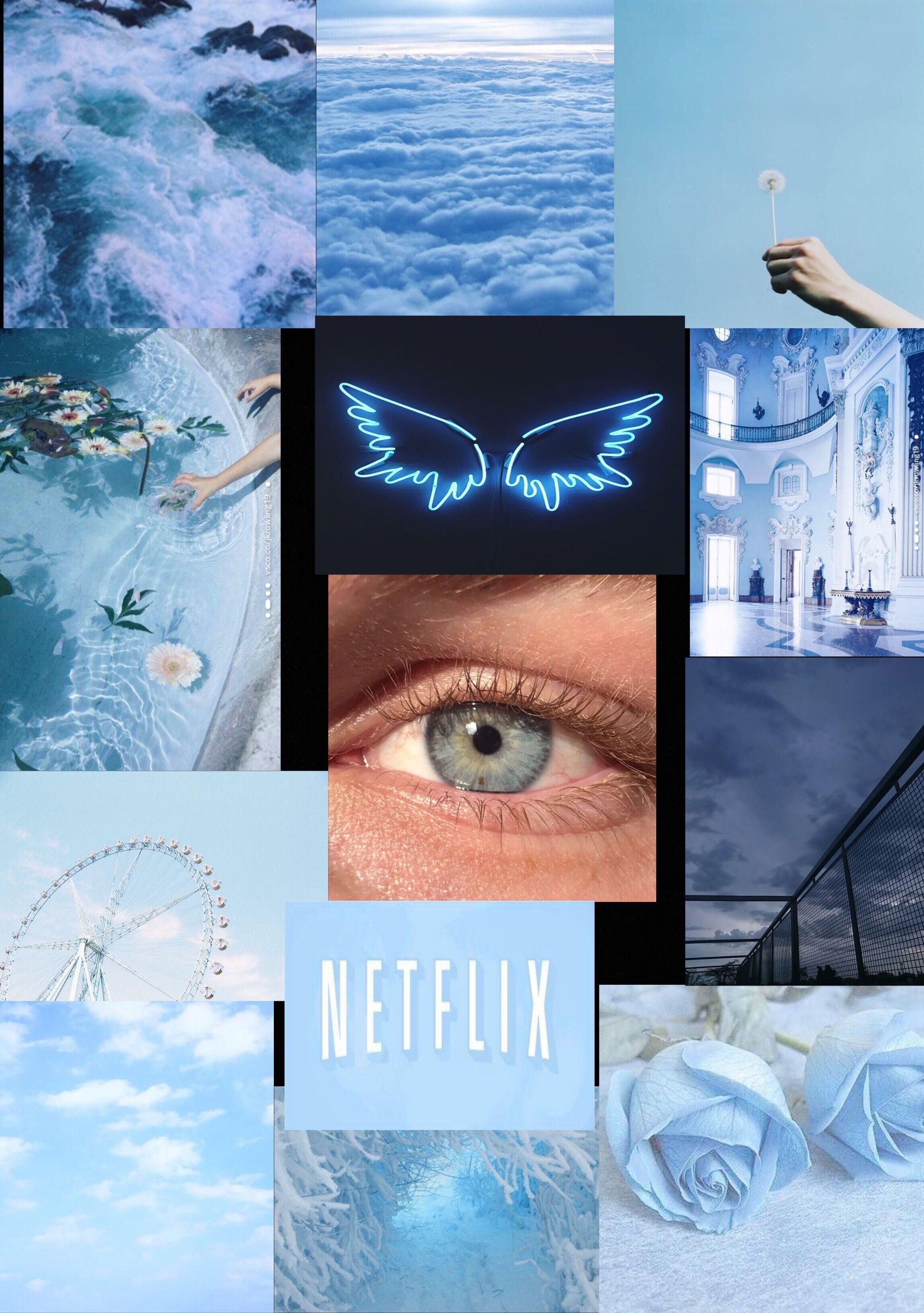 Cute Blue Aesthetic Wallpaper iPhone