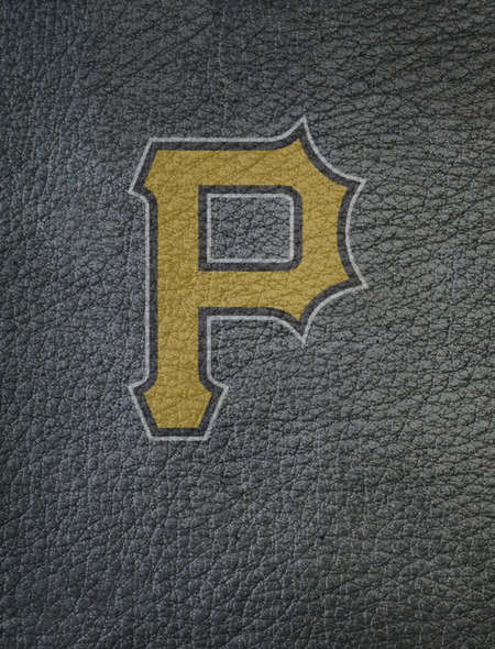 Pittsburgh Pirates P in Leather Wallpaper for iPhone 6