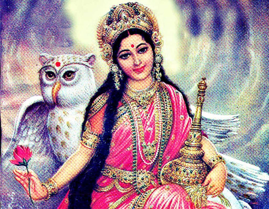 Goddess Lakshmi HD Wallpaper