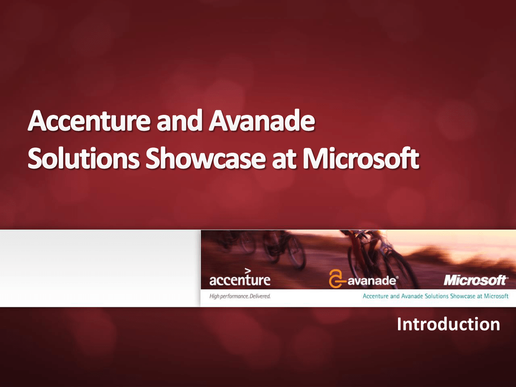 Accenture Avanade Solutions Showcase At Microsoft