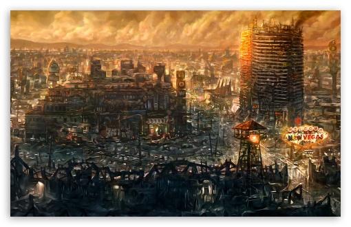 Fallout New Vegas Skyline HD Wallpaper For Standard Fullscreen