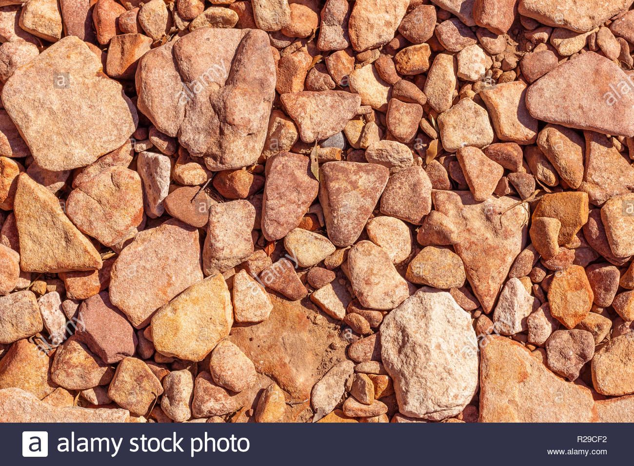 Stone Ground Texture Umber Mediterranean Stones On The
