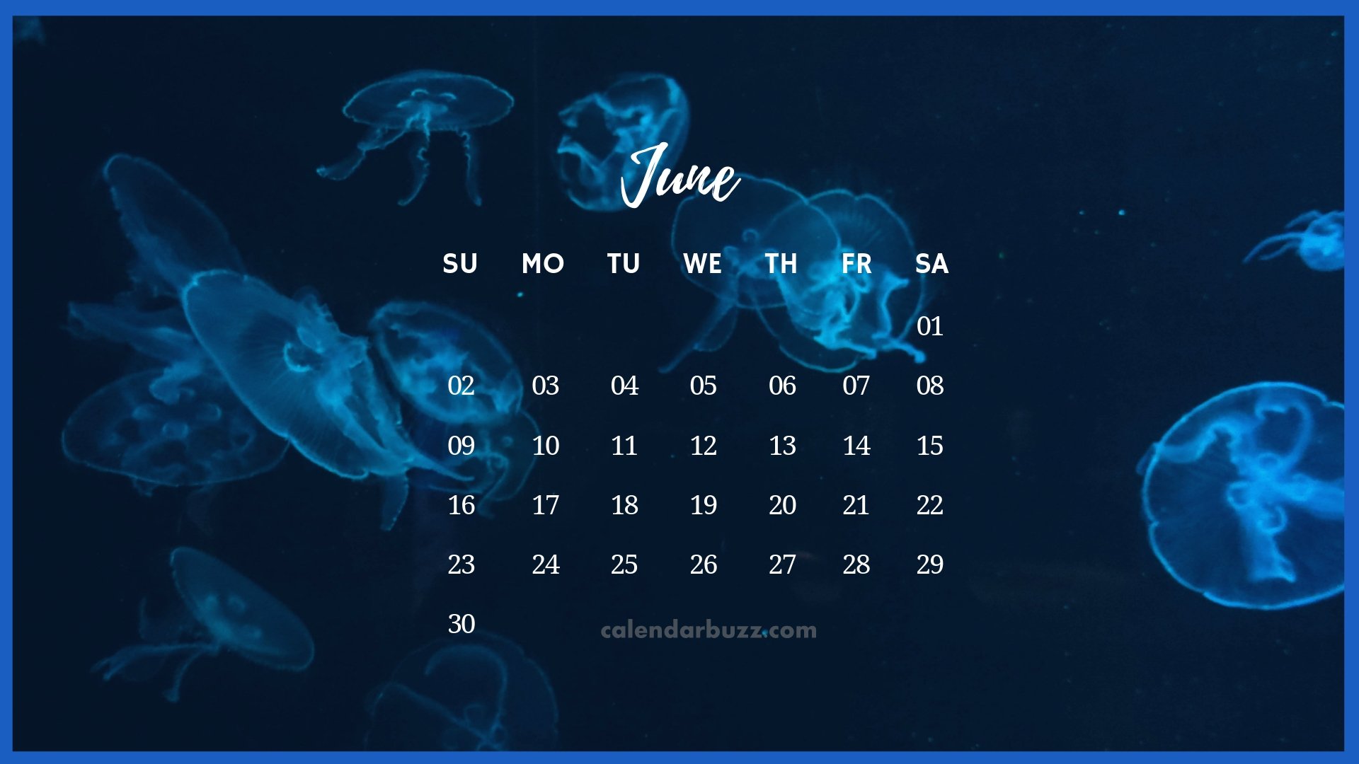 Free Download June 2019 Desktop Calendar Wallpaper 1920x1080 For Your 