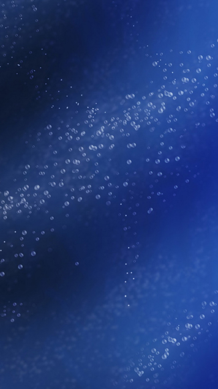 Blue Water Bubbles iPhone Wallpaper