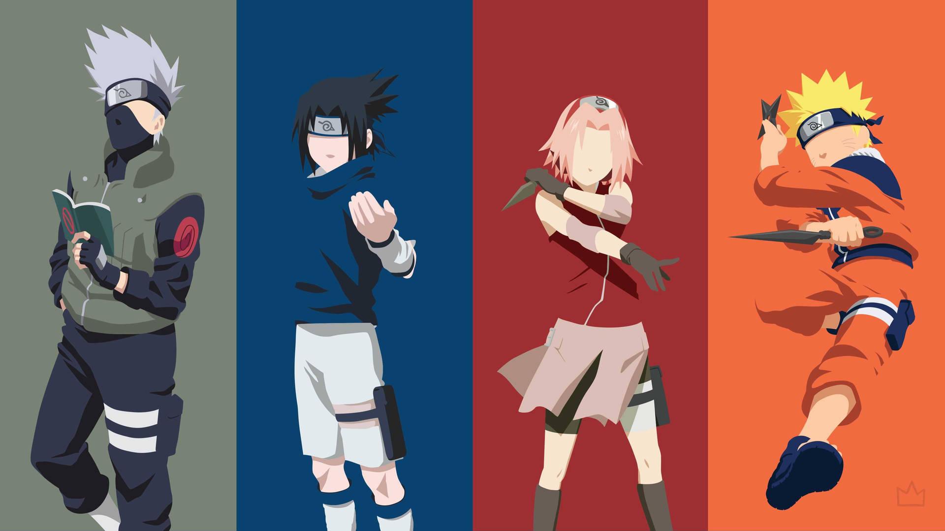 Group Naruto Team Minimalist Wallpaper