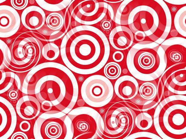 Red Retro Circles Background Image Wallpaper or Texture free for any