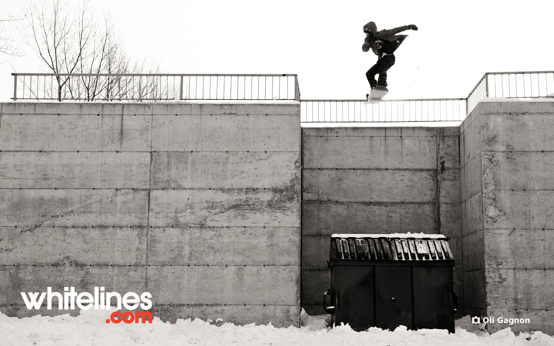 Jed Anderson Boardslides Atop A Dumpster In Quebec Photo By Oli