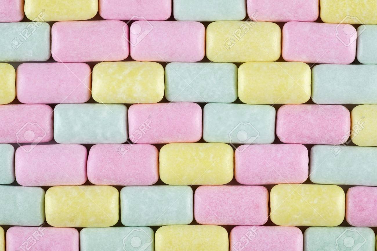 Chewing Gum Textured Background Close Up Stock Photo Picture And