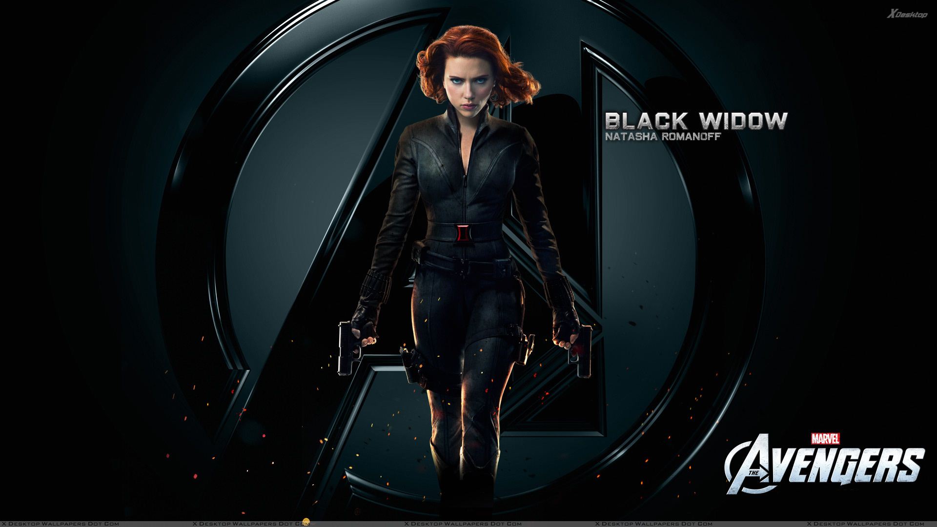 The Avengers Scarlett Johansson Black Widow Wallpaper 1920x1080