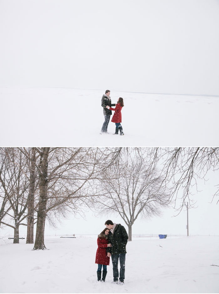 Cozy Winter Engagement Shoot In Chicago