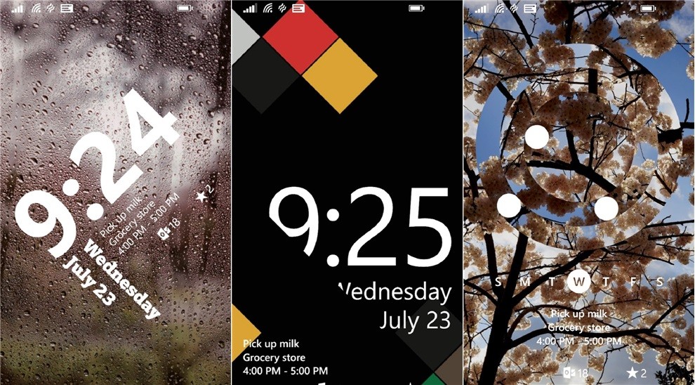 Windows Phone 8 1 devices out there in the form of a lock screen app