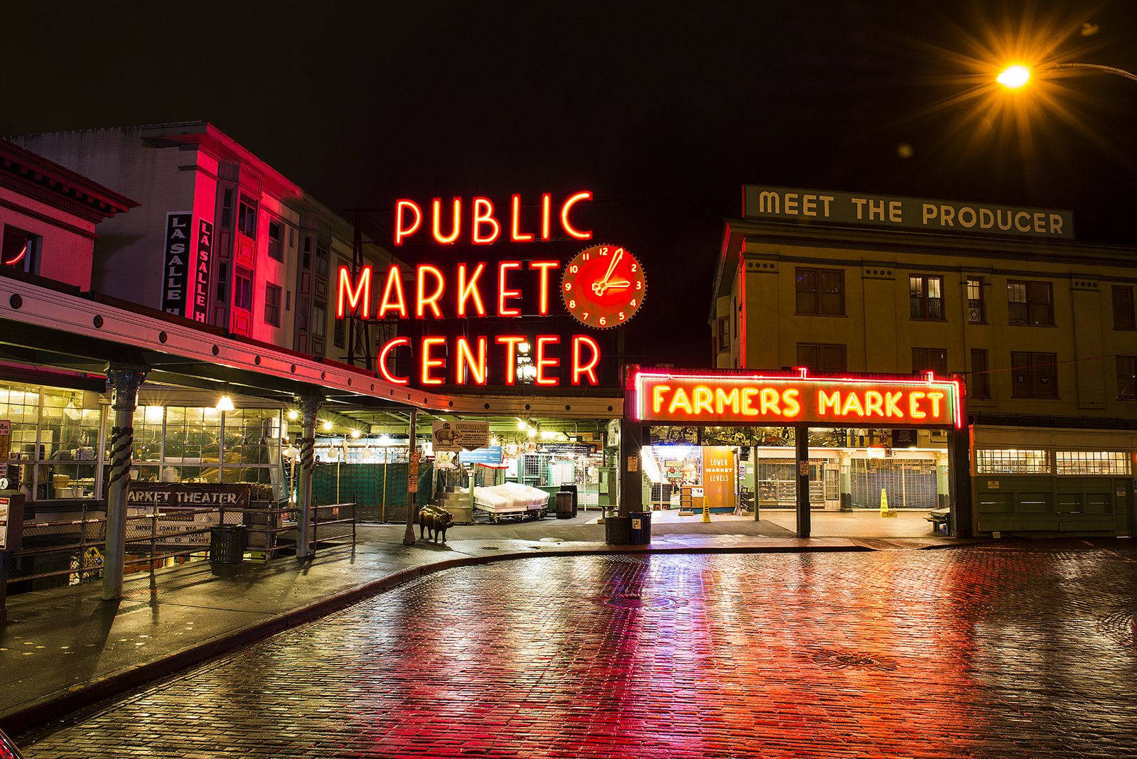 Pike Place Market Empty Wallpaper