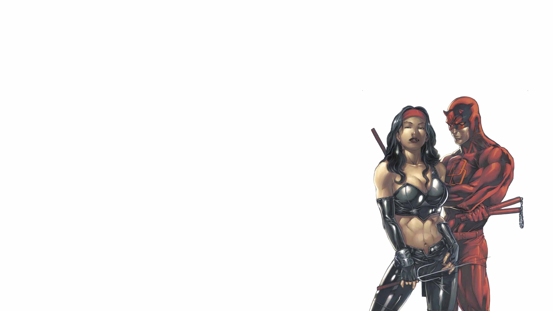 Ultimate Daredevil Elektra Puter Wallpaper Desktop Background