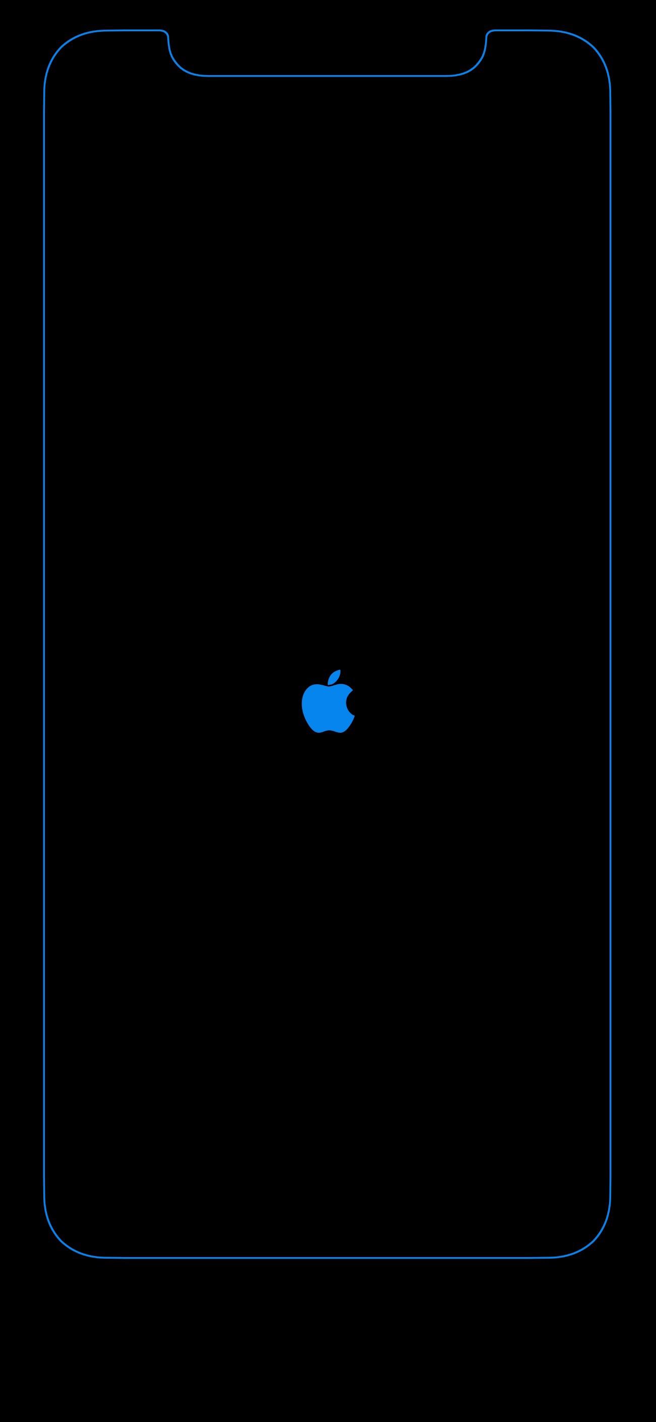 iPhone X Simple Apple Logo Wallpaper